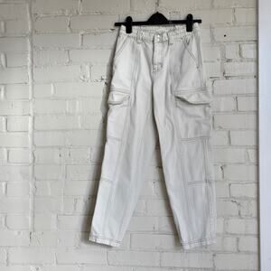 PacSun Off-White Cargo Pants | Streetwear Y2K | Junior's Small | High-waist